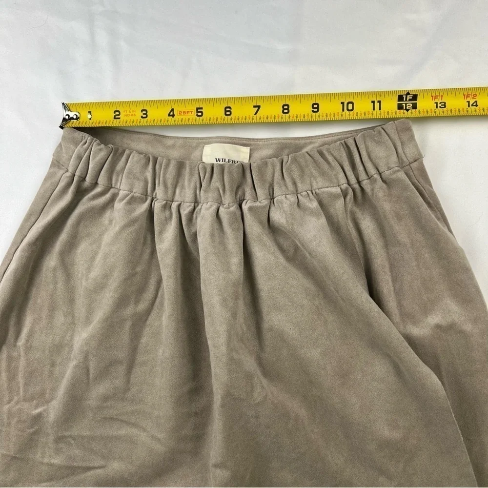 Wilfred Free - Women’s Wrap Skirt - Vegan/Fake Suede - Medium - Tan